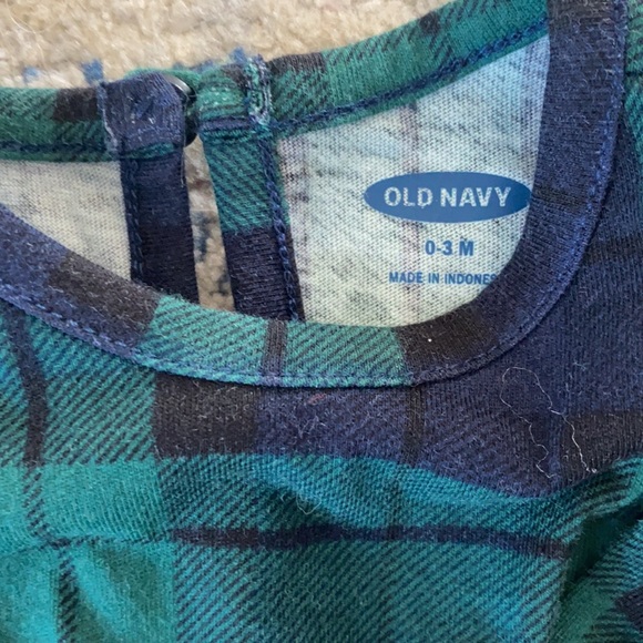 Plaid long sleeve romper - Picture 3 of 4